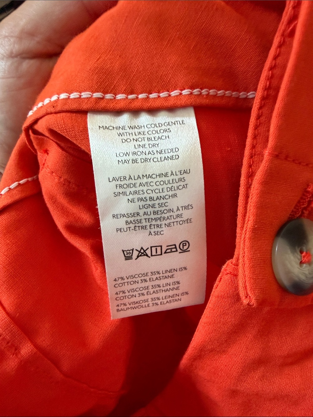 Maeve by Anthropologie The Colette wide leg pant size 29 Orange - Picture 10 of 11